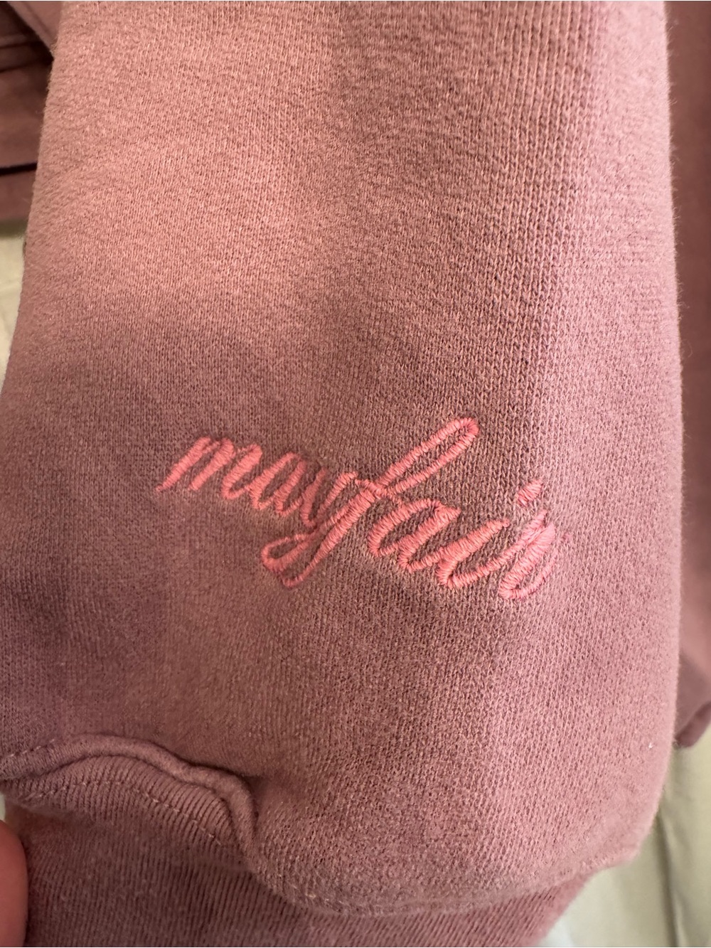 Start With Gratitude Pink Colorblock Cropped Sweatshirt - Picture 3 of 6